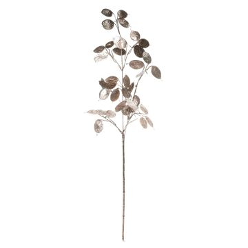 Artificial Lunaria branch ADONISA, silver-gold, 26"/65cm