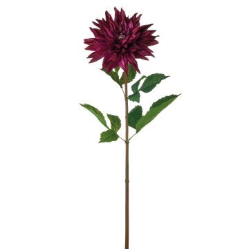 Silk dahlia TURENA, dark purple, 30"/75cm