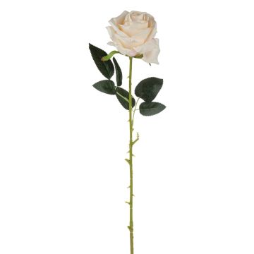 Fake rose ELEAZAR, cream-apricot, 26"/65cm, Ø 3.5"/9cm