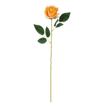 Silk rose SEENSA, orange, 22"/55cm Ø 2.8"/7cm