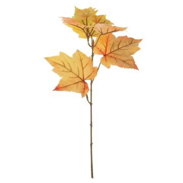 Artificial maple branch PORTREE, yellow-green, 14"/35cm
