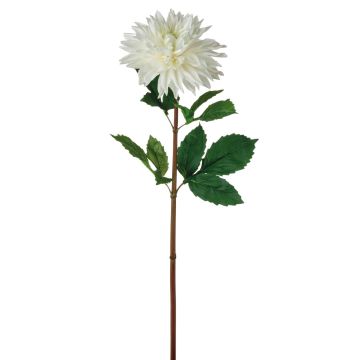 Silk dahlia TURENA, cream-white, 30"/75cm