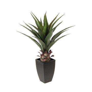 Plastic agave IZAMAL in decorative pot, green, 28"/70cm
