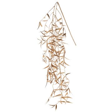 Artificial weeping willow branch DIMMI, glitter, gold, 3ft/100cm