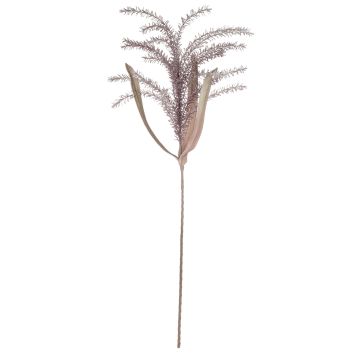 Artificial branch pampas grass VADIM, antique pink, 4ft/110cm