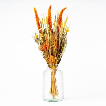 Bouquet of dried flowers ELEANOR with panicles, orange-yellow, 65cm, Ø14cm