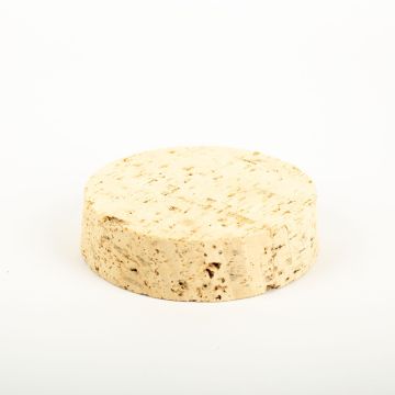 Cork lid ALMEDA made of natural cork, light-coloured, 1.2"/3cm, Ø4.5"/11,5/4.7"/12cm