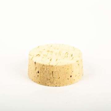 Cork lid ALMEDA made of natural cork, light-coloured, 1.2"/3cm, Ø3"/7,5/3.1"/8cm