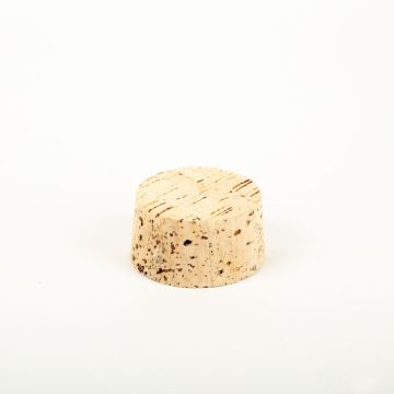 Cork lid ALMEDA made of natural cork, light-coloured, 1.1"/2,7cm, Ø2"/5/2.2"/5,5cm