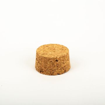 Cork lid SERILDA made of agglomerated cork, natural, 1"/2,5cm, Ø1.8"/4,5/2"/5cm