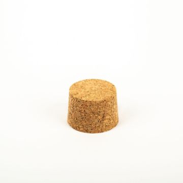 Conical cork stopper SERILDA made of agglomerated cork, natural, 1"/2,5cm, Ø1.3"/3,4/1.5"/3,8cm