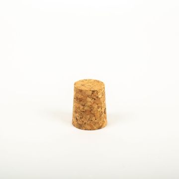 Conical cork stopper SERILDA made of agglomerated cork, natural, 1.4"/3,5cm, Ø1"/2,5/1.2"/3cm