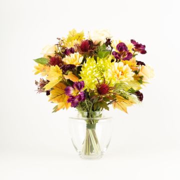 Udo's choice: Autumn bouquet LIMBANI, vanilla-mauve-violet, 20"/50cm, Ø18"/45cm