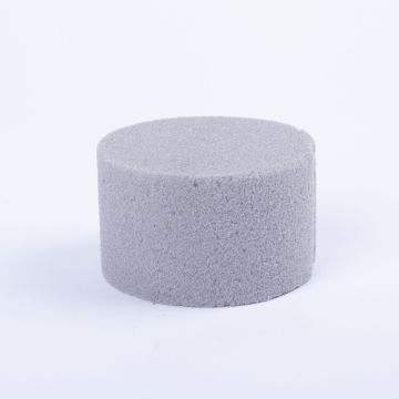 Floral foam cylinder RAETI for artificial flowers, grey, 2"/5cm, Ø3.1"/8cm