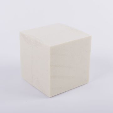 Floral foam cube GABRIO for artificial flowers, cream, 4.7"x4.7"x4.7"/12x12x12cm