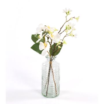 Fake orchid arrangement ANOUK with accessories, cream, 18"/45cm, Ø5.9"/15cm