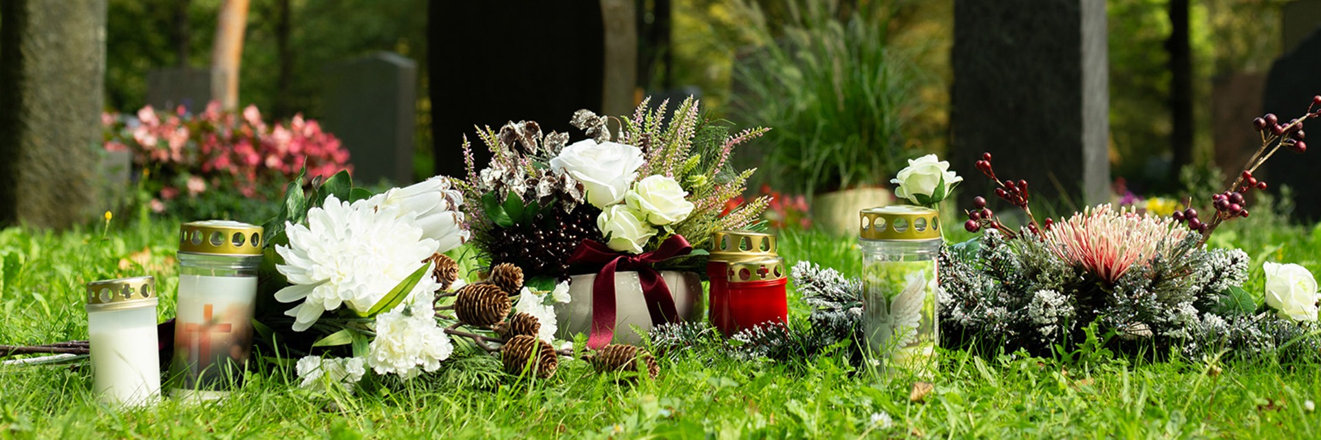 Artificial All Saints’ Day flowers that look real