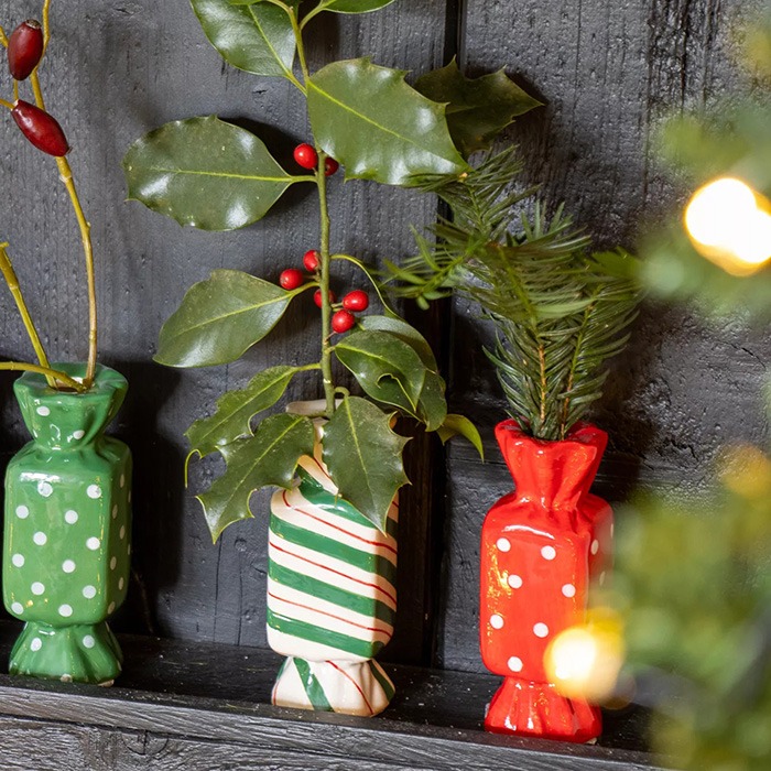 Xmas vases / plant pots