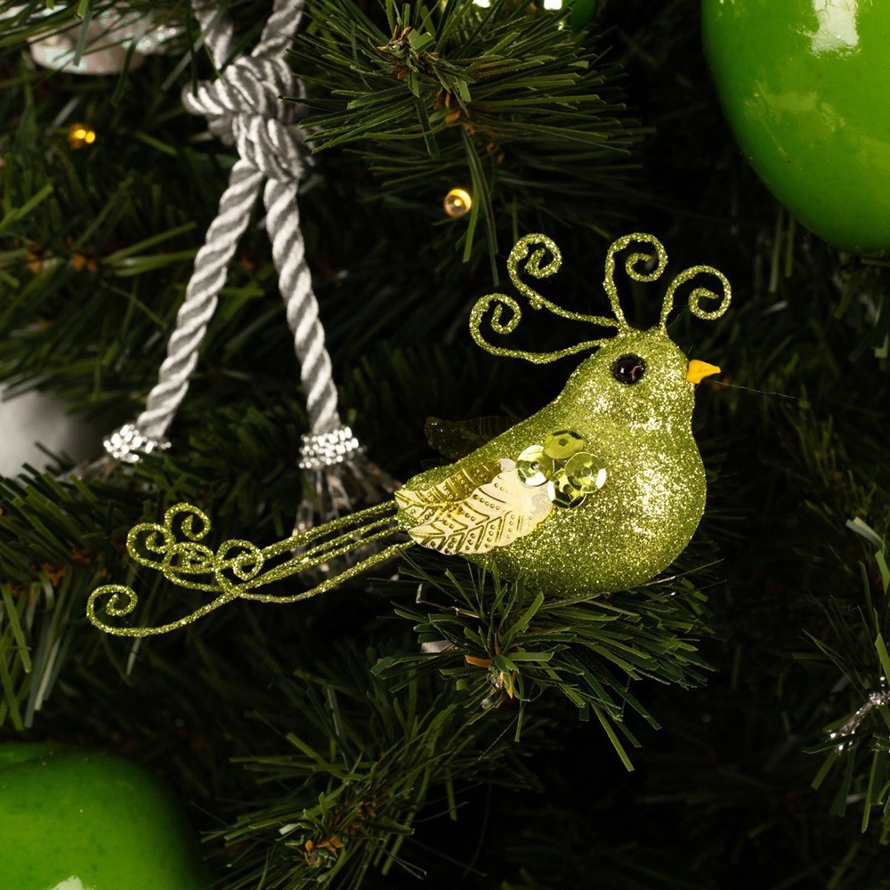 Decorations with glitter