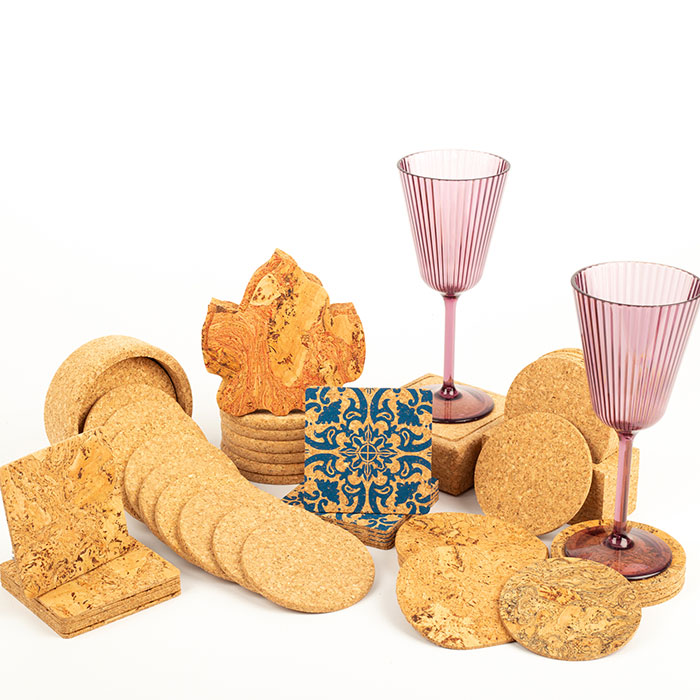 Cork coasters for glasses / cups