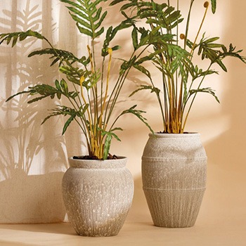 Mediterranean flower pots