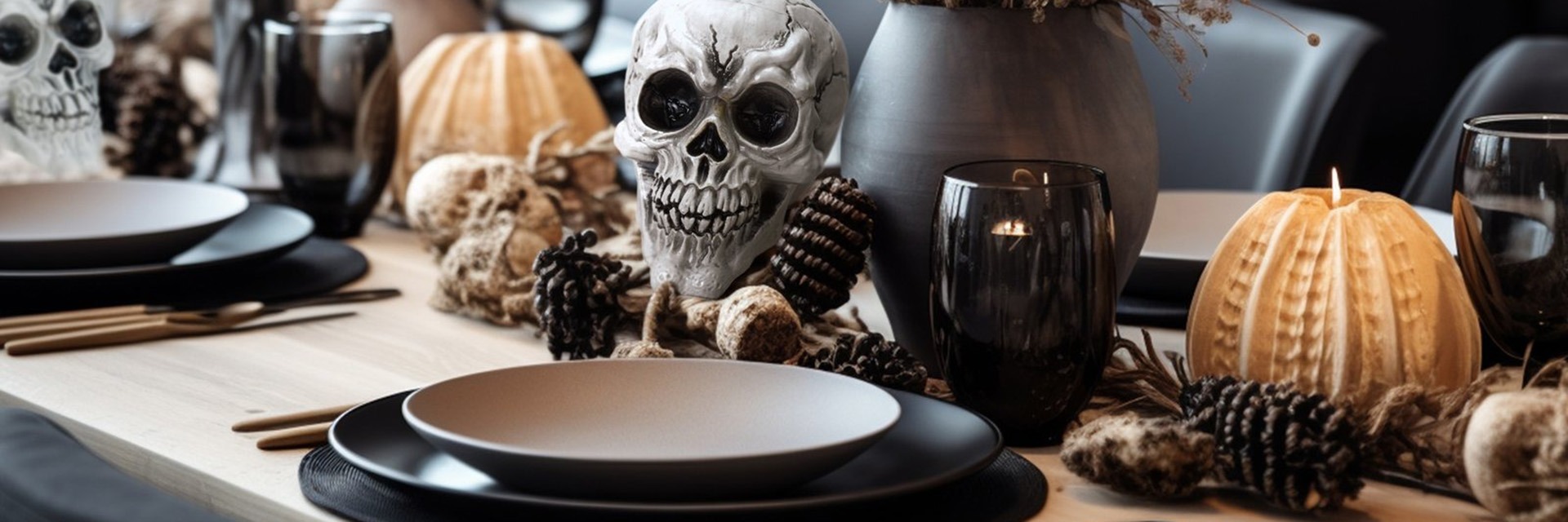 Halloween decorations for table, wall &amp; door