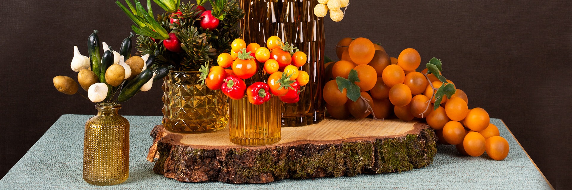 Table decorations for Harvest Festival / Thanksgiving