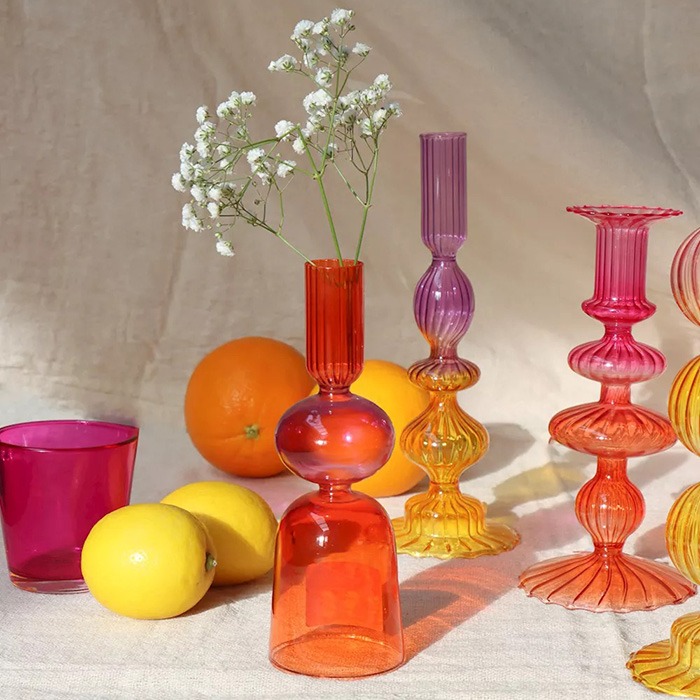 Summery candle holders