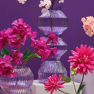 Purple vases