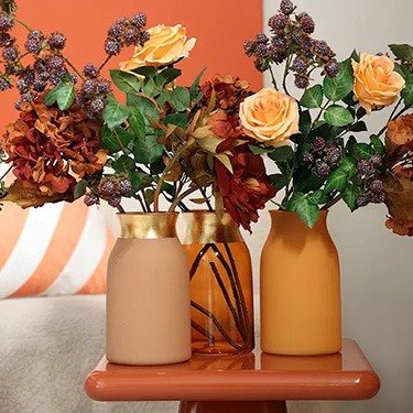 Orange vases